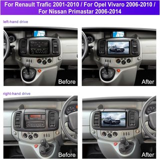 FULUKU 4+128GB Autoradio 10.1'' Android 15 Renault