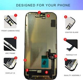FTDLCD Schermo iPhone 16 6.1'' FHD Touch 3D