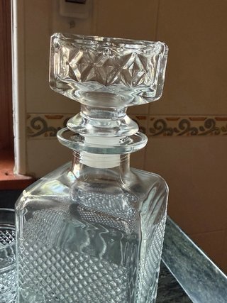 Juego 6 Vasos Whisky y Botella Decantadora