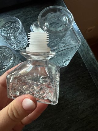 Juego 6 Vasos Whisky y Botella Decantadora