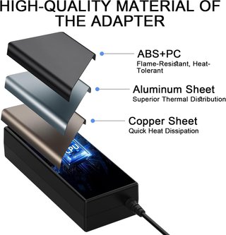 MXJFYY Cargador 230W 19.5V 11.8A 6×3.7mm ASUS ROG