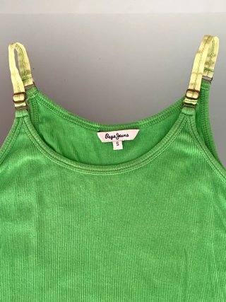 Camiseta Pepe Jeans verde tirantes