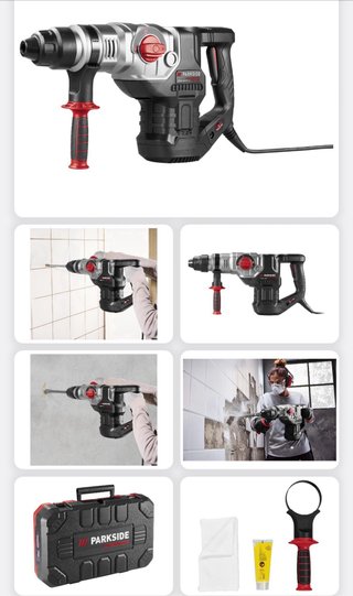 Parkside 1600W Martillo Perforador y Cincelador