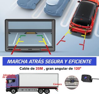HEXINEX GPS 9'' Camión Coche Bluetooth Cámara