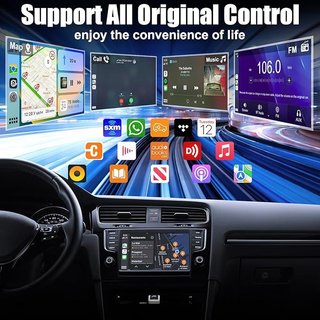 PWAYTEK Adaptador 2en1 CarPlay y Android Auto