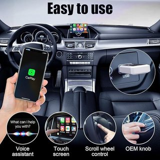 PWAYTEK Adaptador 2en1 CarPlay y Android Auto