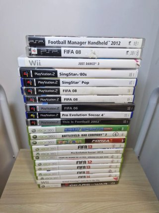 Lote de Jogos PS2, Xbox 360, Wii e PSP