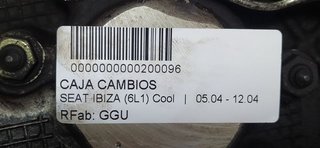 CAJA CAMBIOS SEAT IBIZA (6L1) Cool