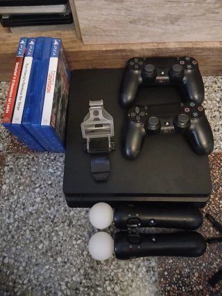 Consola PS4 Slim 1TB Nera + Giochi e Accessori