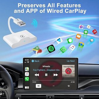 PAUNEZUEL Adaptador CarPlay inalámbrico