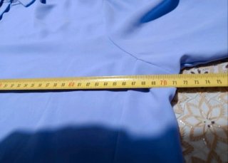 Camicia oversize blu taglia unica