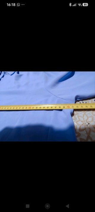 Camicia oversize blu taglia unica