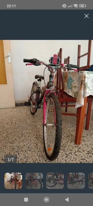 Bicicleta de niña a partir de los 7-8 años