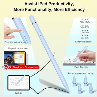 HATOKU Lápiz para iPad 2018-2024 Azul
