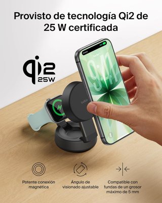 BELKIN UltraCharge 2en1 Qi2 25W MagSafe PD 45W