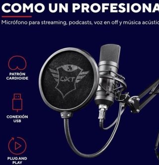 Trust Gaming GXT 252 Emita Plus Micrófono USB Prof