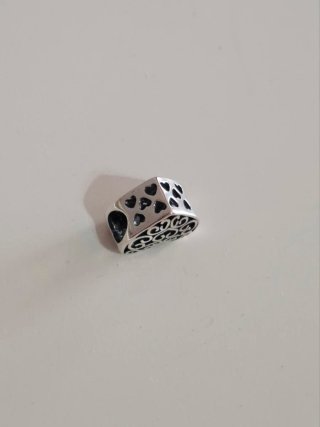 Charm Corazón Filigrana Plata
