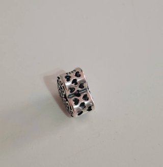 Charm Corazón Filigrana Plata