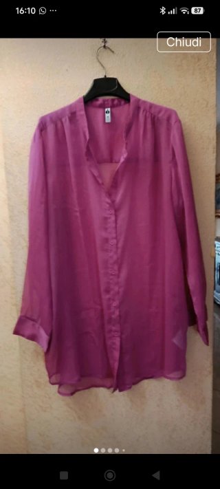 Bellissima camicia rosa fucsia