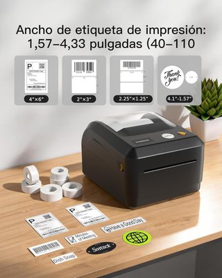 INATECK PR50 Impresora Térmica Etiquetas 4x6'' BT