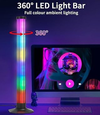 LEAZZLE Barra Luces LED Sincronización Música RGB
