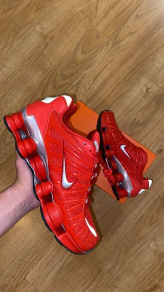 Nike Shox R4 Rojo Plata Talla 42