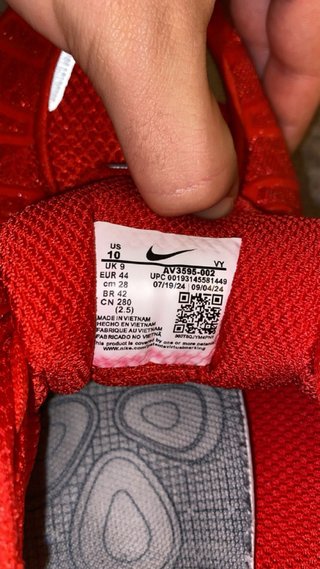Nike Shox R4 Rojo Plata Talla 42