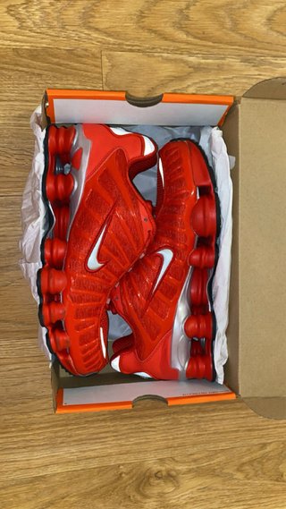 Nike Shox R4 Rojo Plata Talla 42