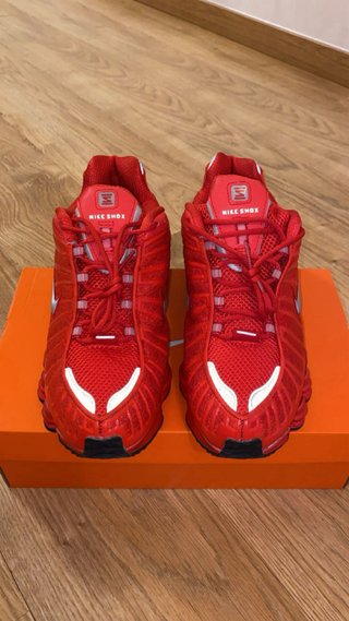 Nike Shox R4 Rojo Plata Talla 42