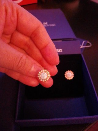 Orecchini Swarovski a lobo