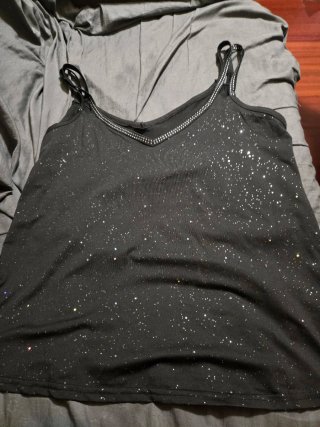 Camiseta tirantes brillos XL