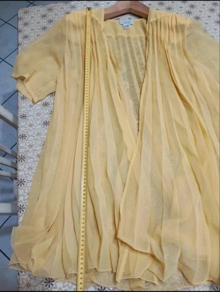 Completo elegante 3 pezzi giallo , nero più foular