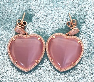 Parure Mabina Cuore Rosa Argento 925