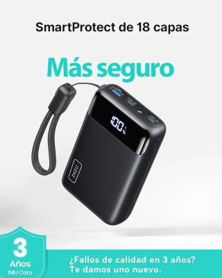 INIU Power Bank 20000mAh 22.5W Carga Rápida