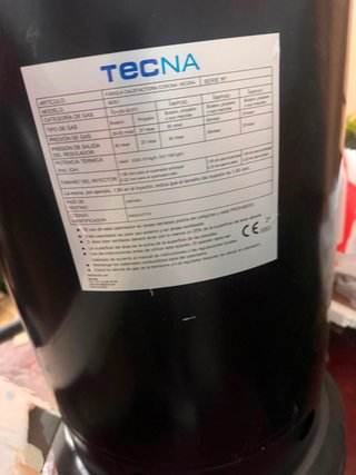 Estufa seta gas TECNA buen estado, buen estado
