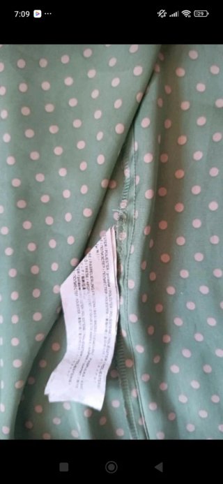Vestido verde Mango estampado