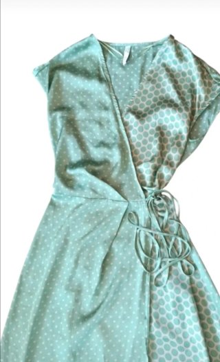 Vestido verde Mango estampado