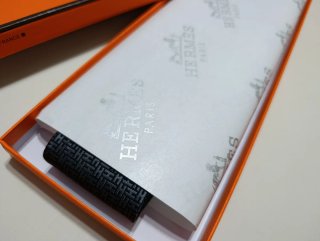 Corbata Hermès Negro gris