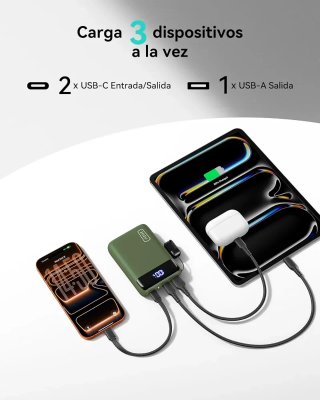 INIU Power Bank 20000mAh 22.5W Verde