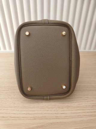Borsa a mano Hermes Picotin Marrone Dorato