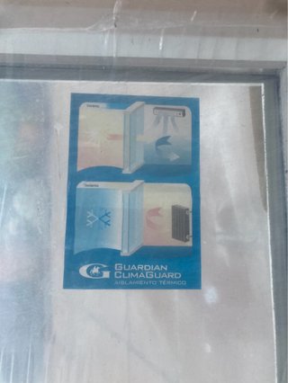 Ventana PVC Blanca 85x200cm - Cristal Cl