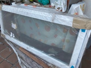 Ventana PVC Blanca 85x200cm - Cristal Cl