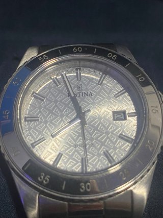 Reloj Festina plateado y azul