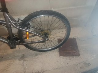 Bicicleta Rockrider btwin marrón