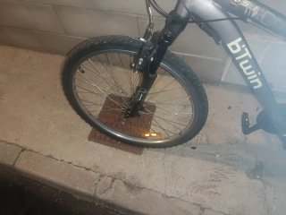 Bicicleta Rockrider btwin marrón