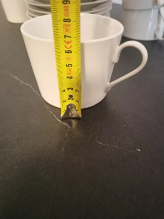 6 Tazas de Café con Leche Porcelana