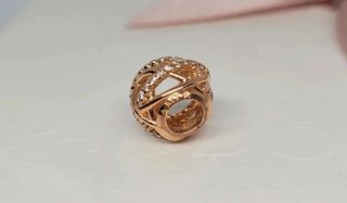 Charm Pandora Oro Rosa Pavé
