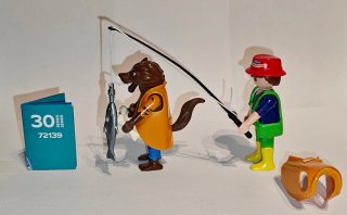 Hombre Lobo + Pescador 72139 Serie 30 Playmobil