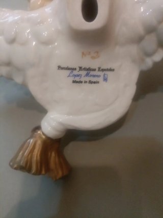Cabeza de ángel de porcelana
