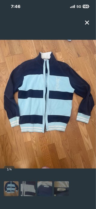 Chaqueta Yves Saint Laurent rayas